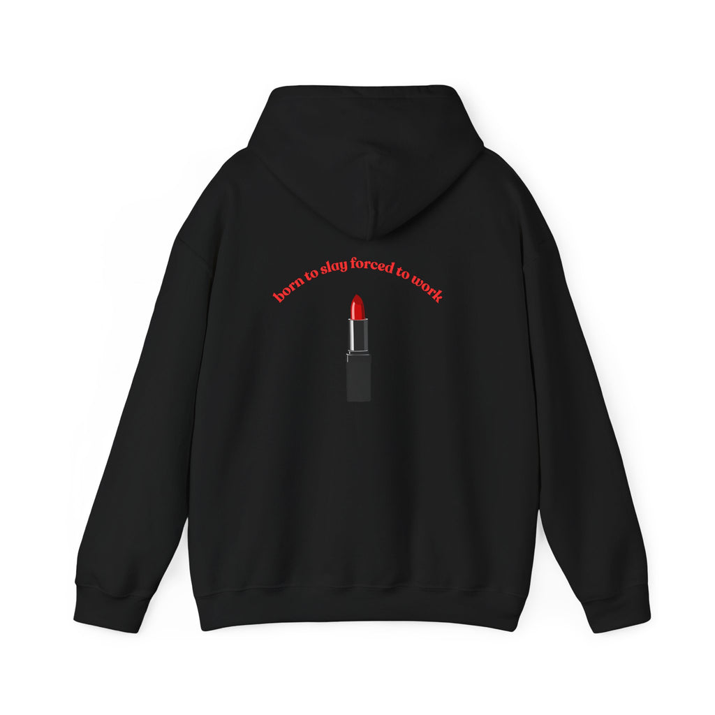 Lipstick Graphic Hoodie — "Learn to Stay Focused to Revolt" Inspirational Streetwear