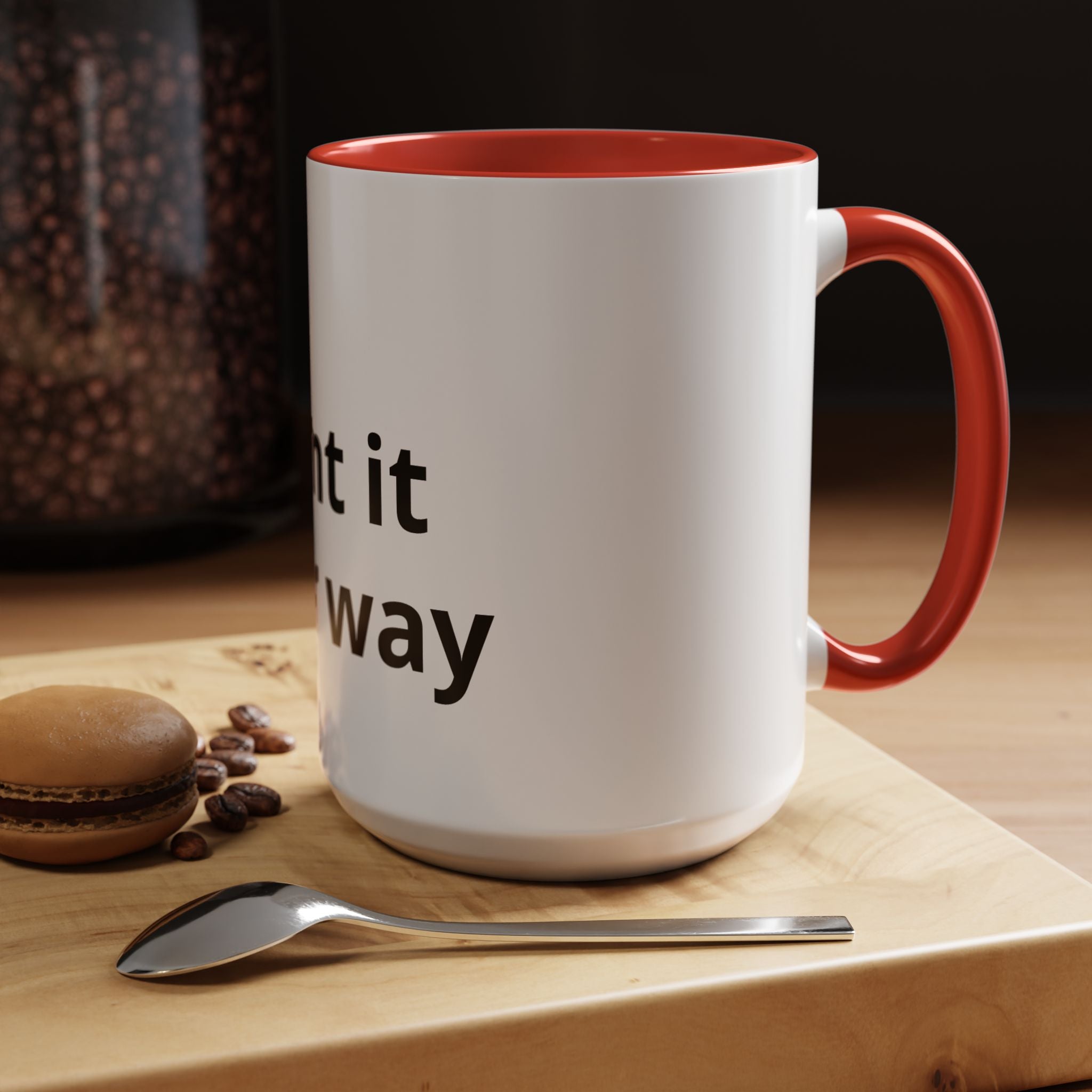 Customizable Coffee Mug — 'Print It Your Way' Black-Trim Ceramic Mug (11/15oz)