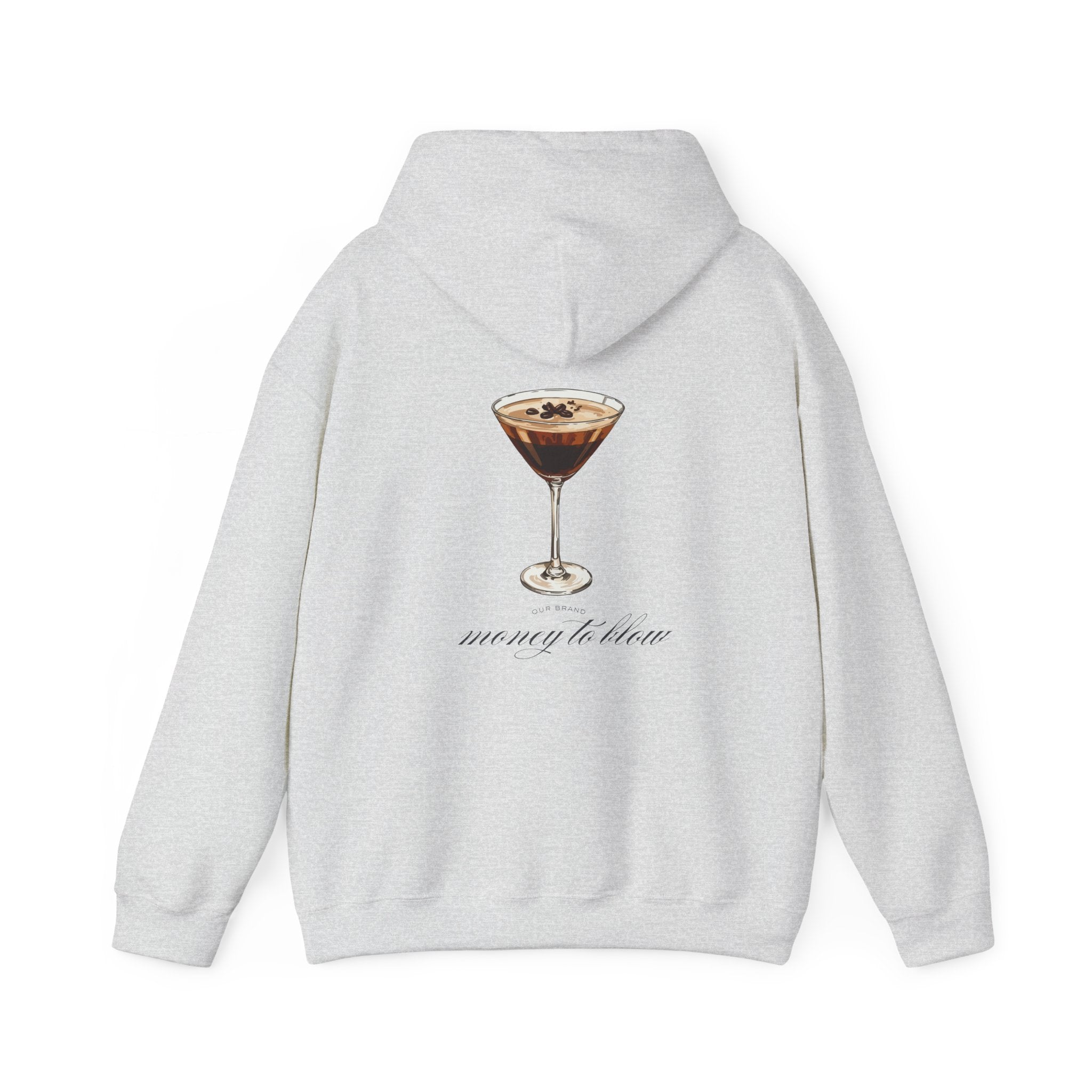 Espresso Martini Hoodie — 'Money to Blow' Cocktail Graphic Pullover