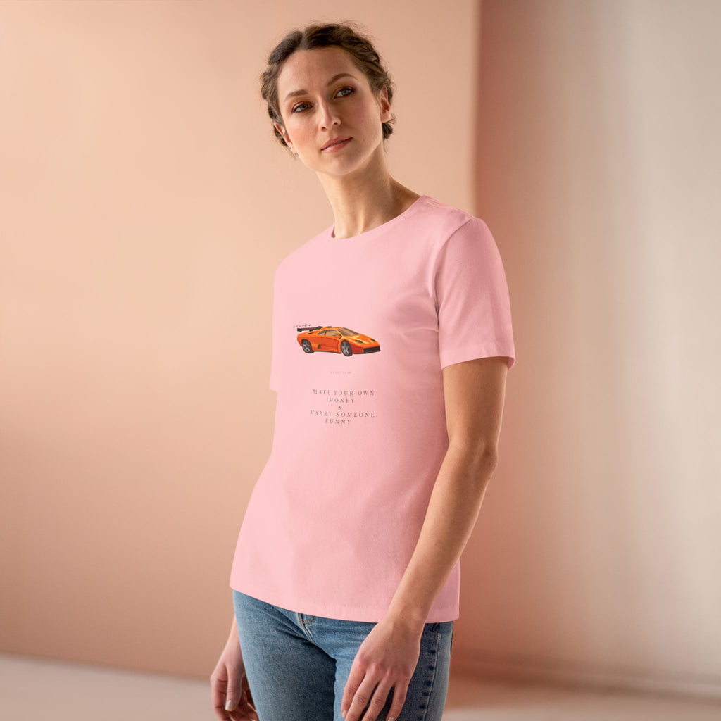 Luxury Lifestyle Women's Cotton Tee — Chic Everyday Graphic Tee