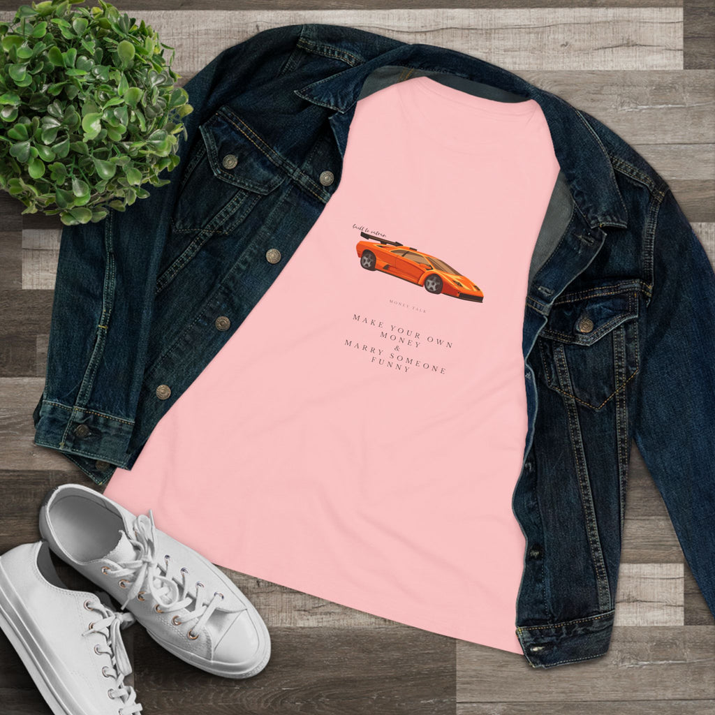 Luxury Lifestyle Women's Cotton Tee — Chic Everyday Graphic Tee