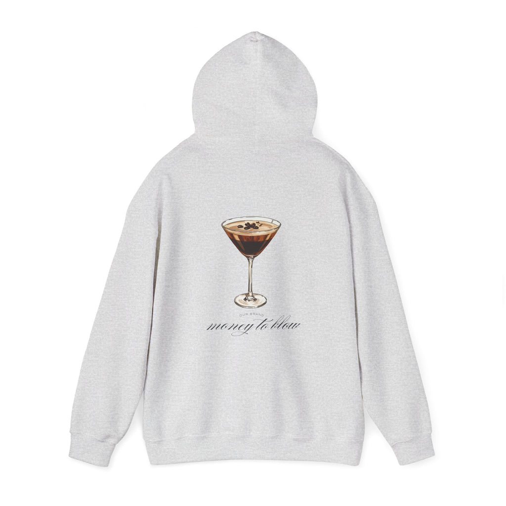 Espresso Martini Hoodie — 'Money to Blow' Cocktail Graphic Pullover