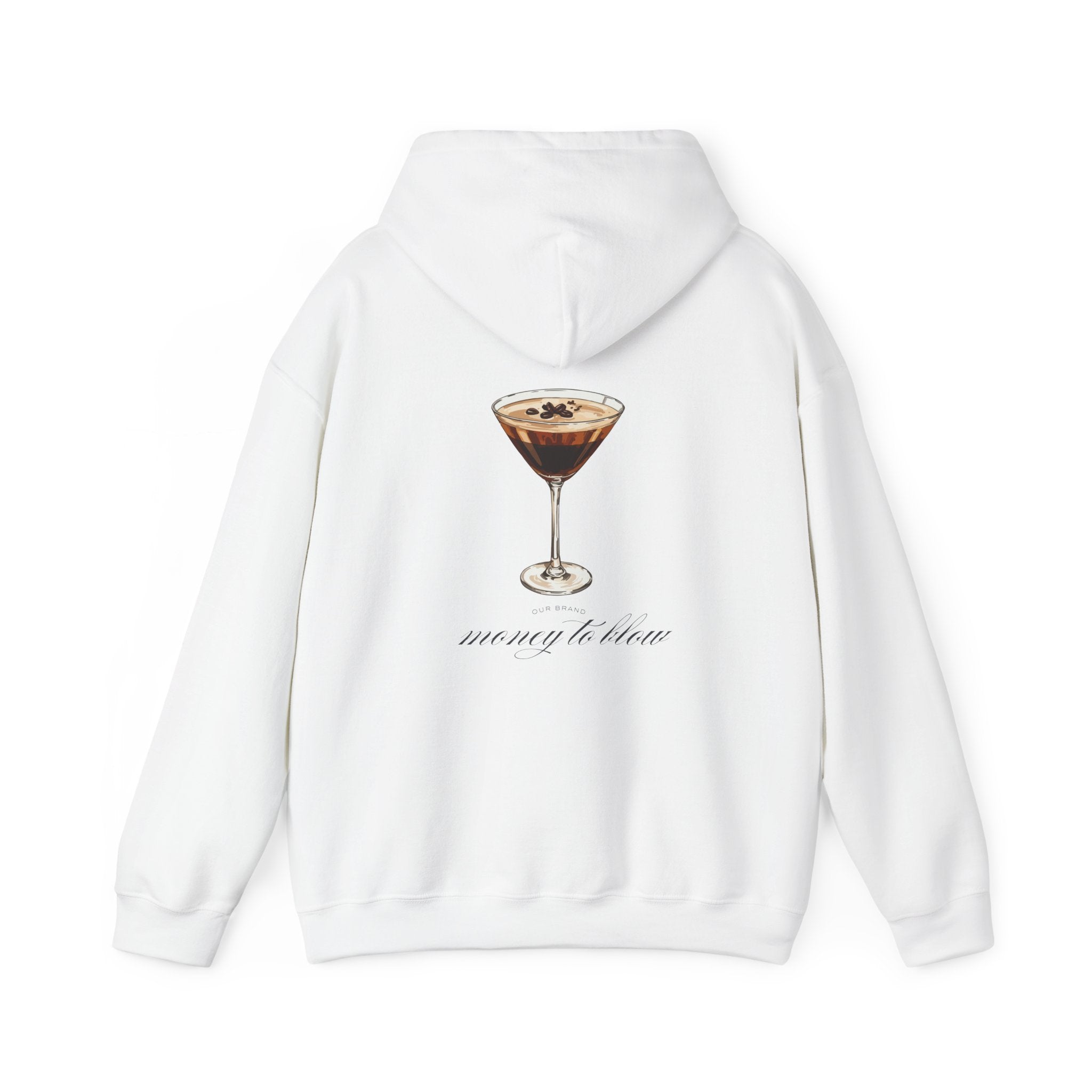 Espresso Martini Hoodie — 'Money to Blow' Cocktail Graphic Pullover