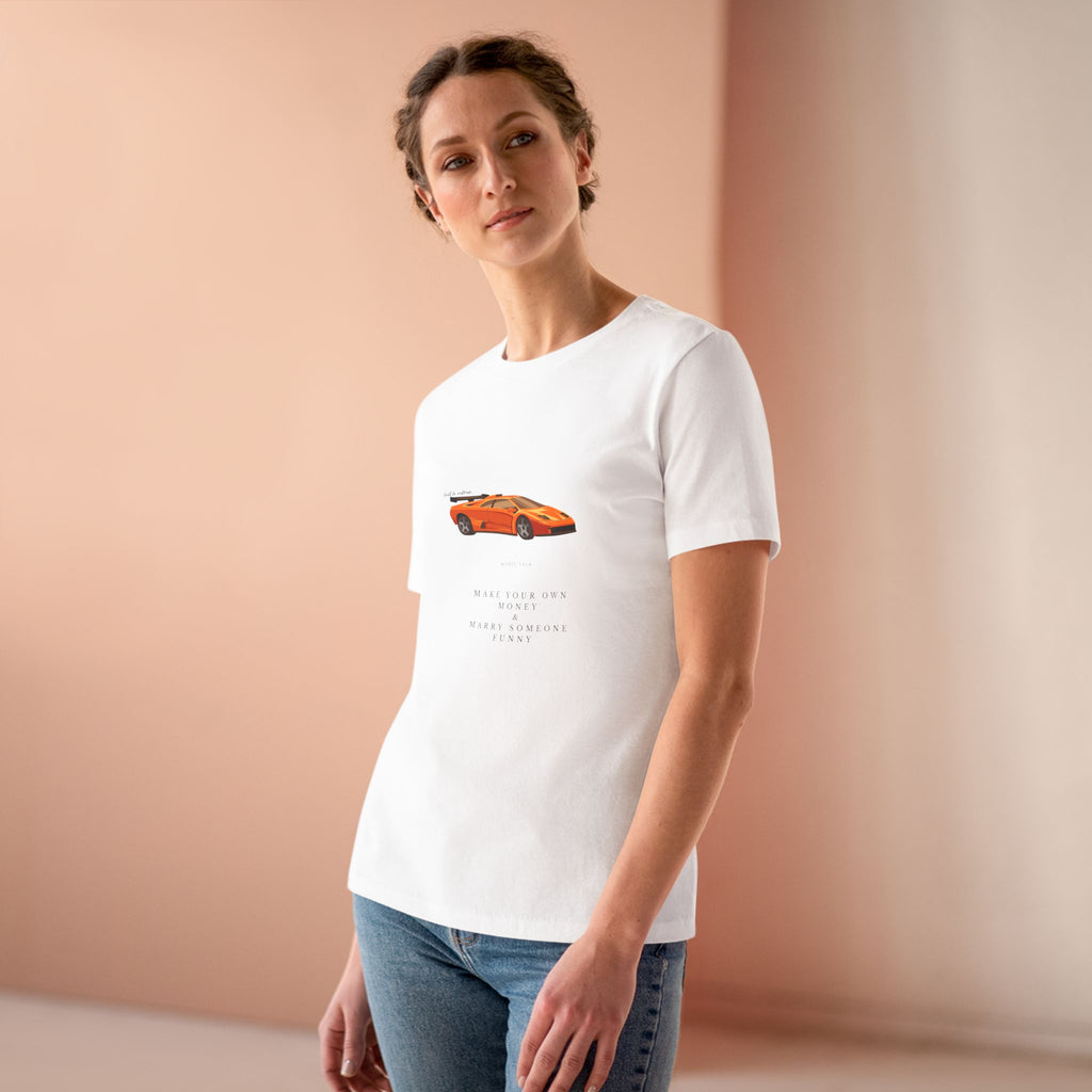 Luxury Lifestyle Women's Cotton Tee — Chic Everyday Graphic Tee