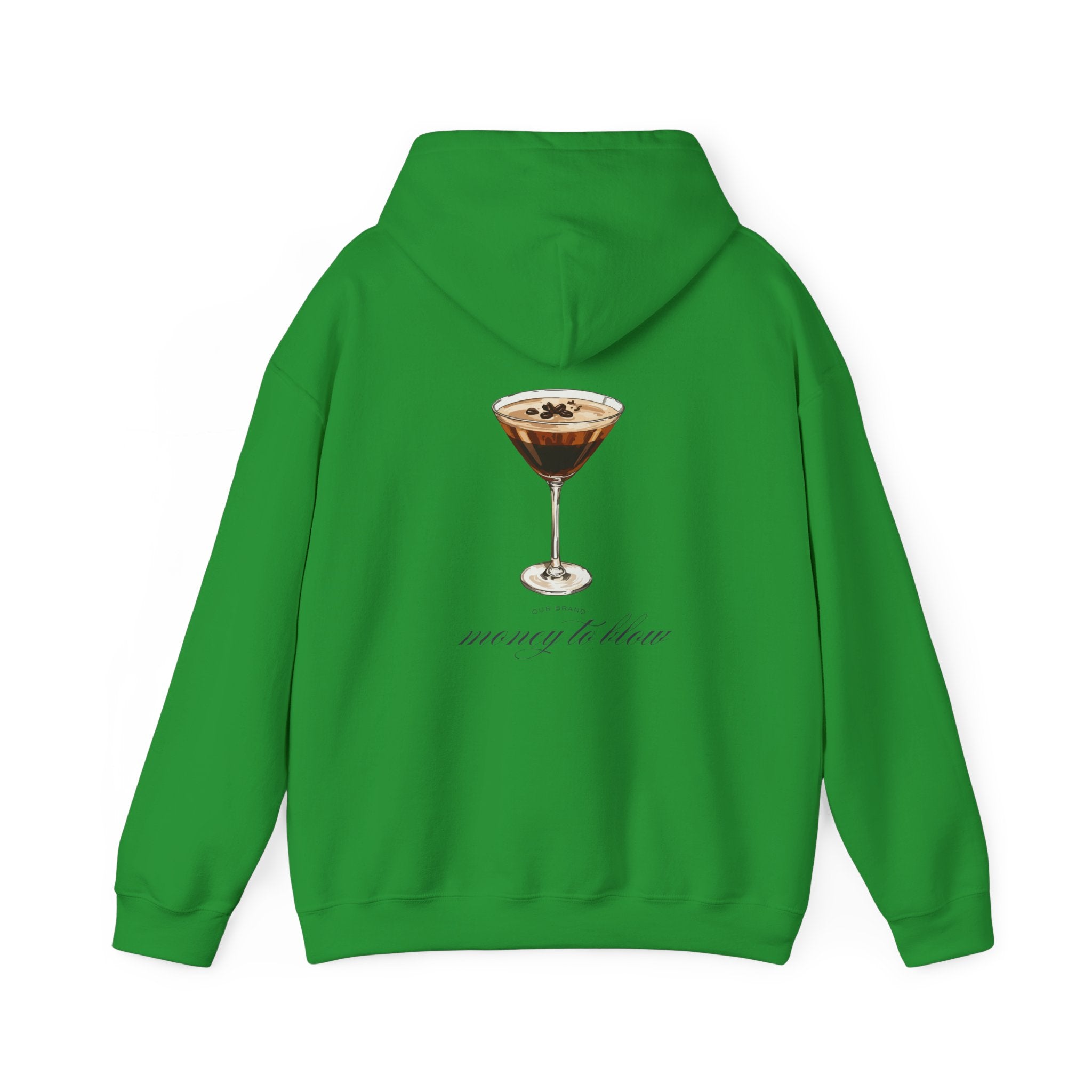 Espresso Martini Hoodie — 'Money to Blow' Cocktail Graphic Pullover