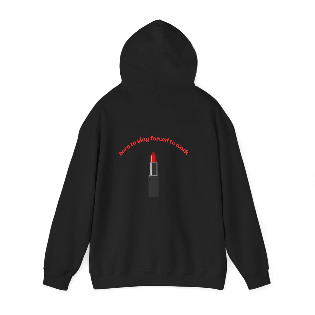 Lipstick Graphic Hoodie — "Learn to Stay Focused to Revolt" Inspirational Streetwear