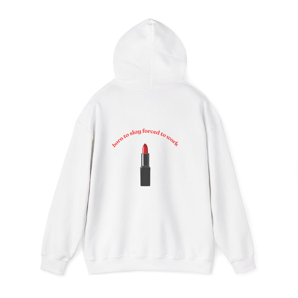 Lipstick Graphic Hoodie — "Learn to Stay Focused to Revolt" Inspirational Streetwear