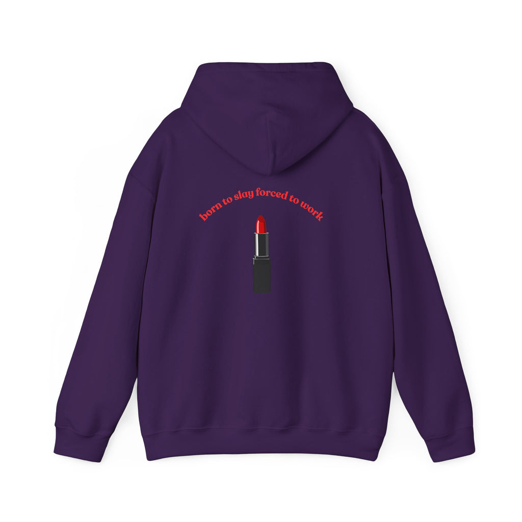 Lipstick Graphic Hoodie — "Learn to Stay Focused to Revolt" Inspirational Streetwear