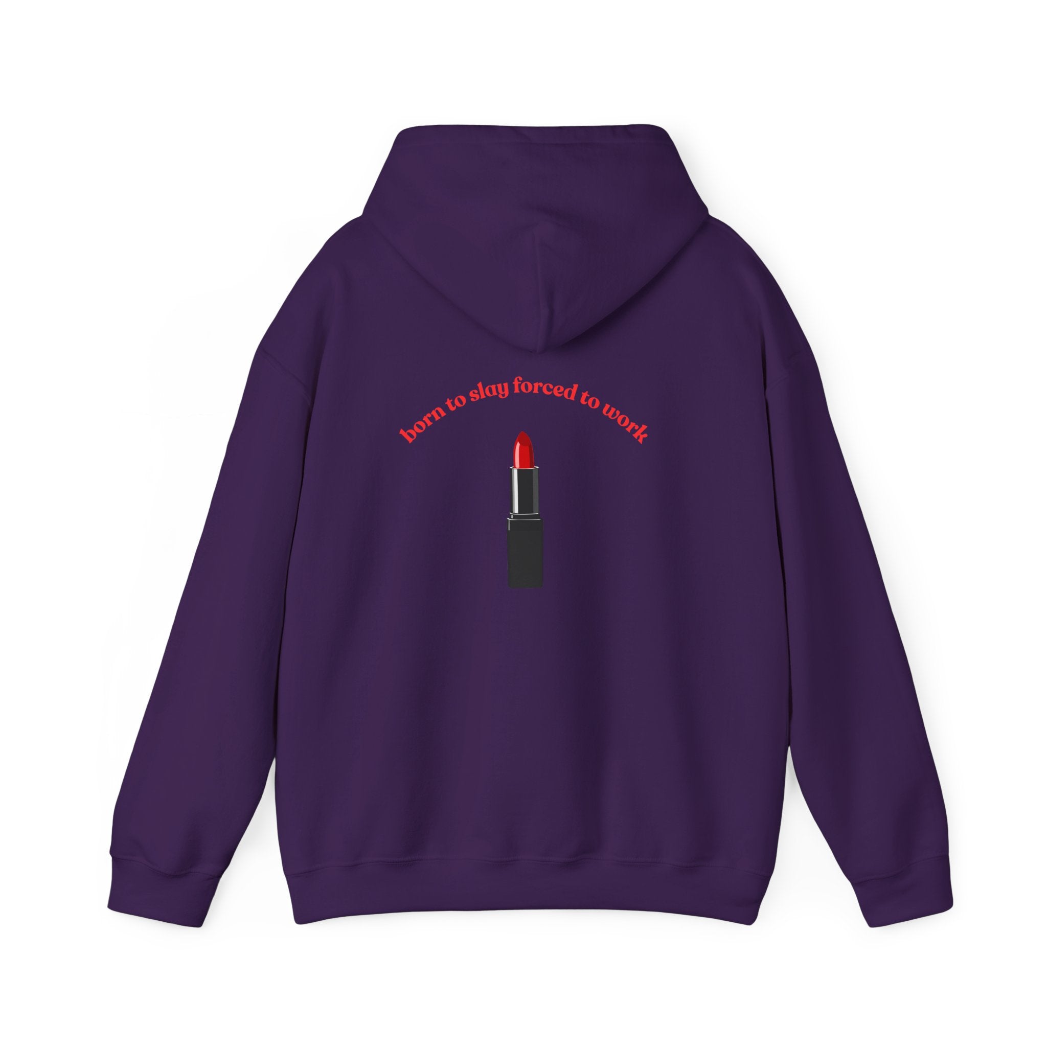 Lipstick Graphic Hoodie — "Learn to Stay Focused to Revolt" Inspirational Streetwear