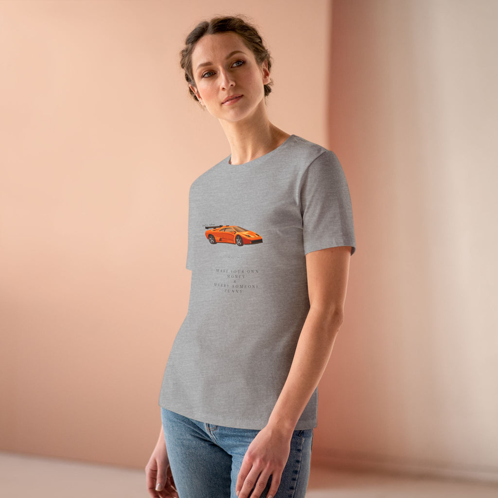 Luxury Lifestyle Women's Cotton Tee — Chic Everyday Graphic Tee