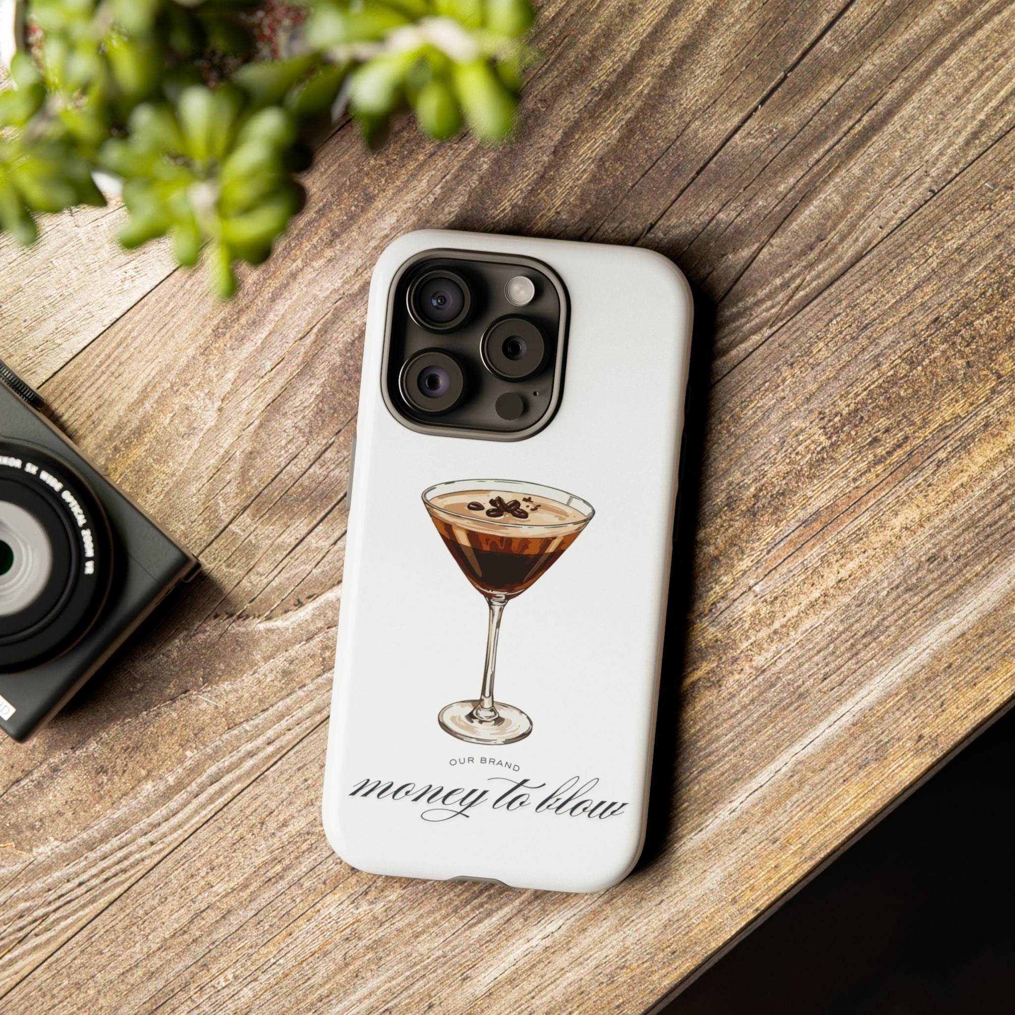Cocktail Phone Case — 'Money to Blow' Espresso Martini Protective Case